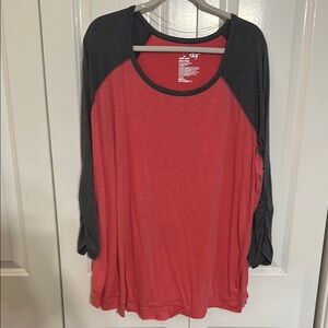 SOLD Terra & Sky Pink Raglan 3/4 Sleeve Tee